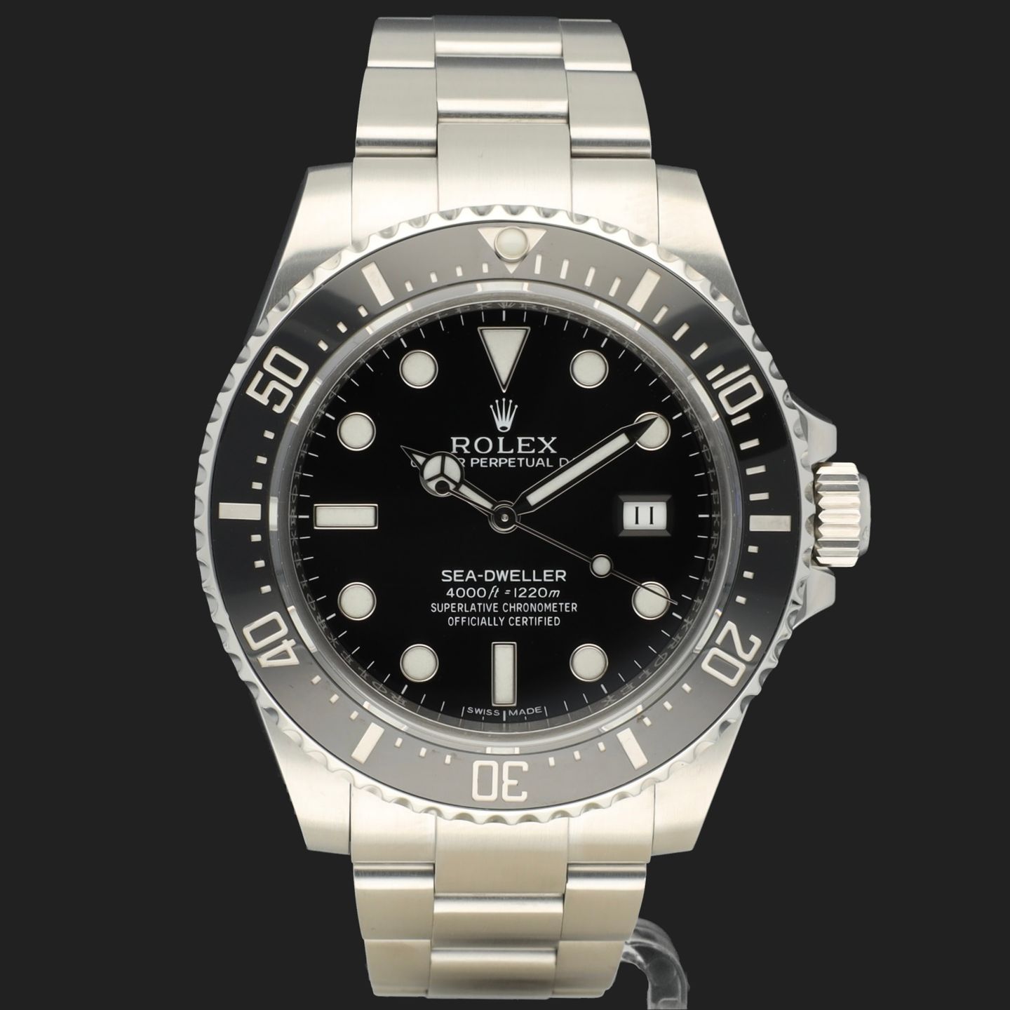 Rolex Sea-Dweller 4000 116600 (2016) - Zwart wijzerplaat 40mm Staal (3/8)