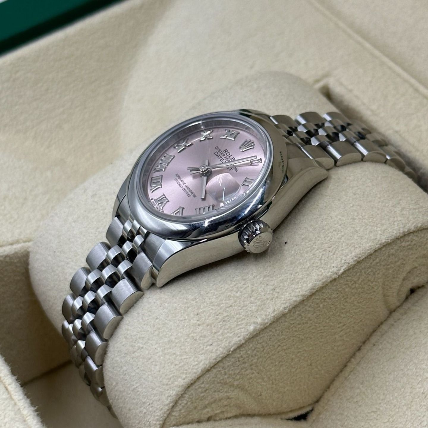 Rolex Lady-Datejust 279160 (2024) - Pink dial 28 mm Steel case (6/8)