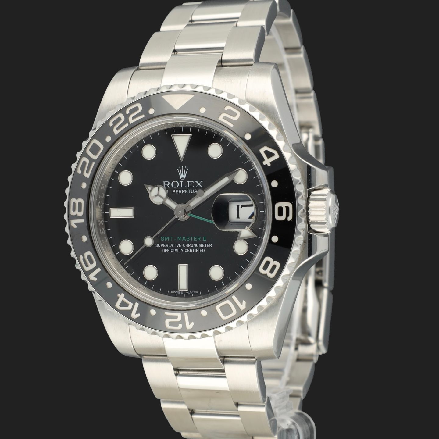 Rolex GMT-Master II 116710LN (2009) - Zwart wijzerplaat 40mm Staal (1/8)