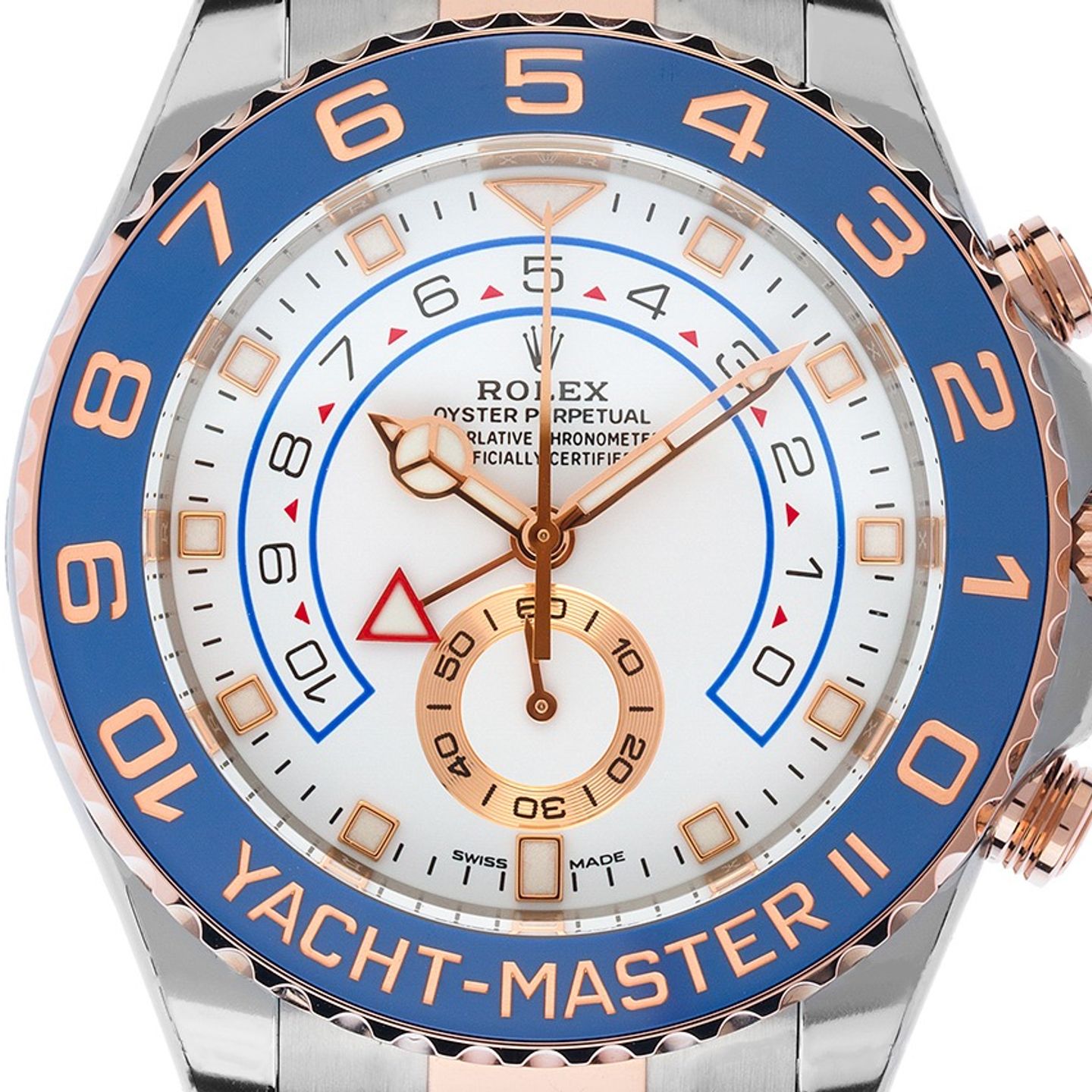 Rolex Yacht-Master II 116681 (2023) - White dial 44 mm Gold/Steel case (1/6)