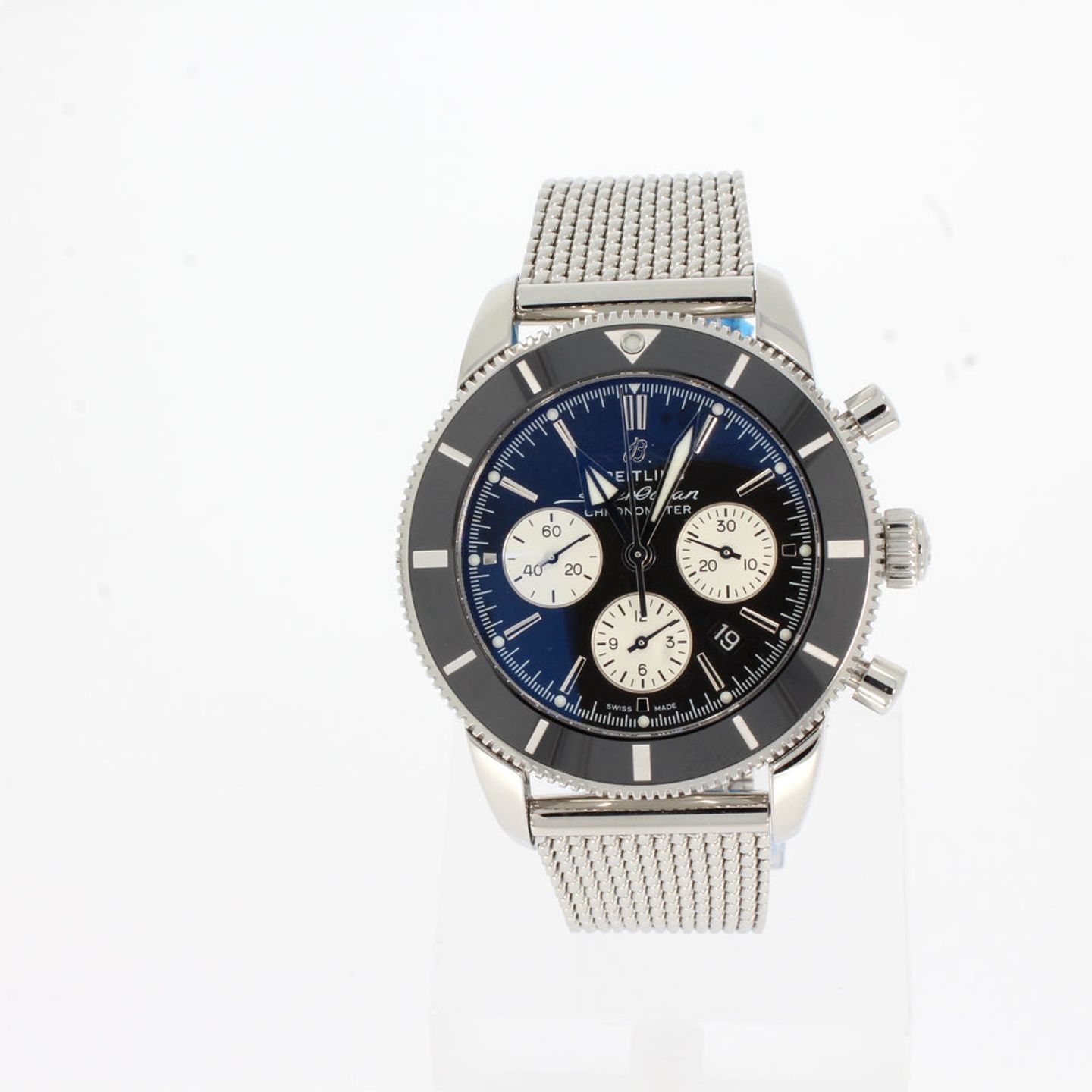 Breitling Superocean Heritage II Chronograph AB0162121B1A1 (2024) - Zwart wijzerplaat 44mm Staal (1/4)