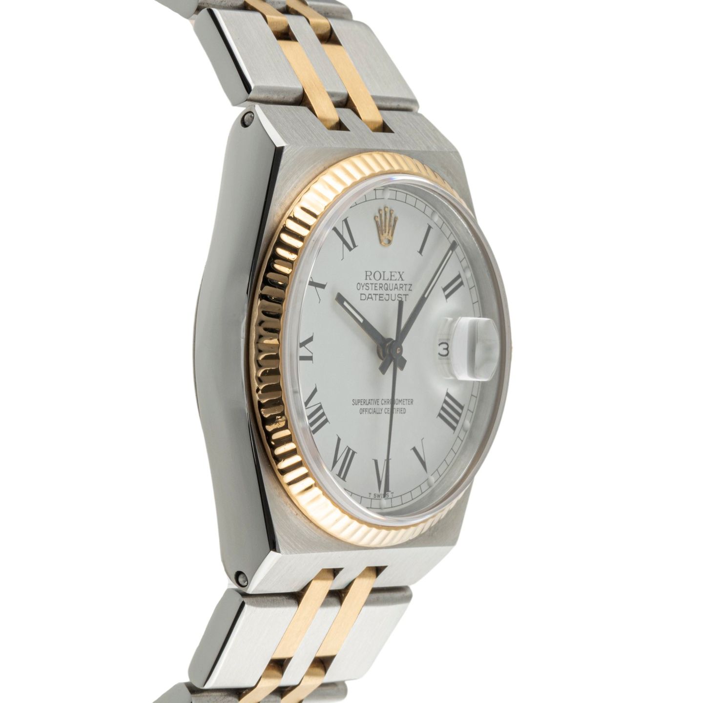 Rolex Datejust Oysterquartz 17013 (1985) - 36mm Goud/Staal (6/8)