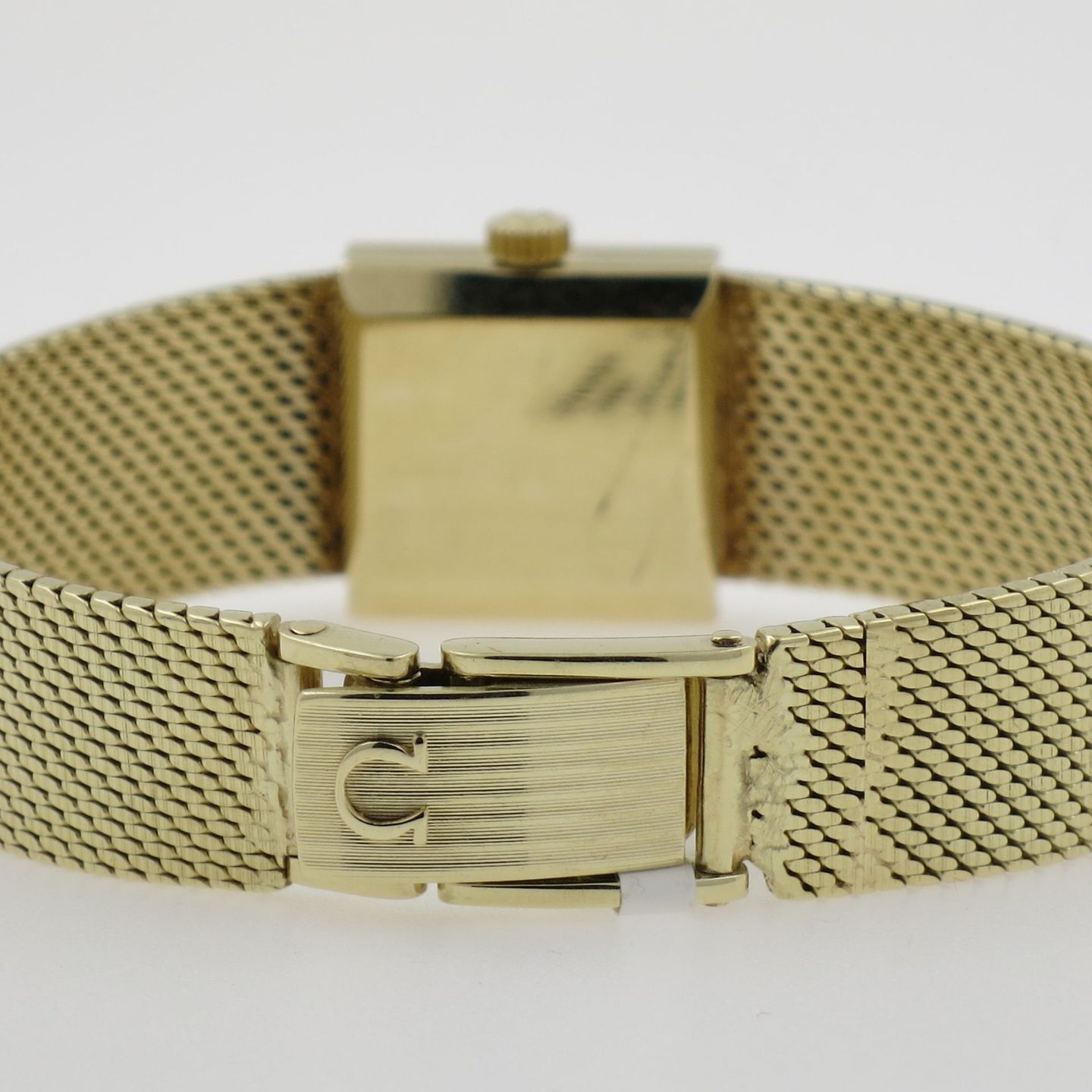 Omega Vintage Unknown (1966) - Silver dial 17 mm Yellow Gold case (3/4)
