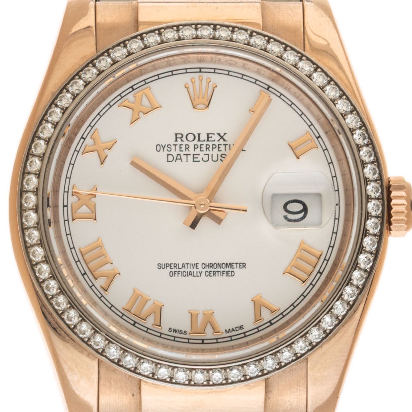 Rolex Datejust 36 116185BBR (2013) - Zwart wijzerplaat 36mm Roségoud (1/8)