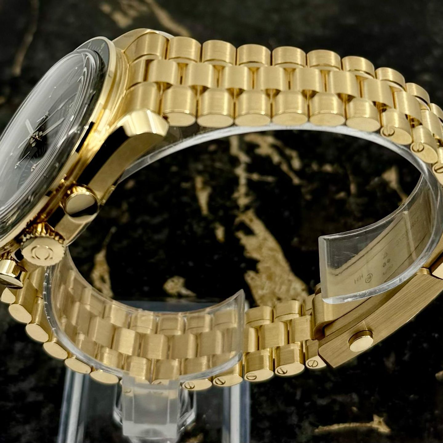 Omega Speedmaster Professional Moonwatch 310.60.42.50.10.001 (2026) - Groen wijzerplaat 42mm Geelgoud (7/8)