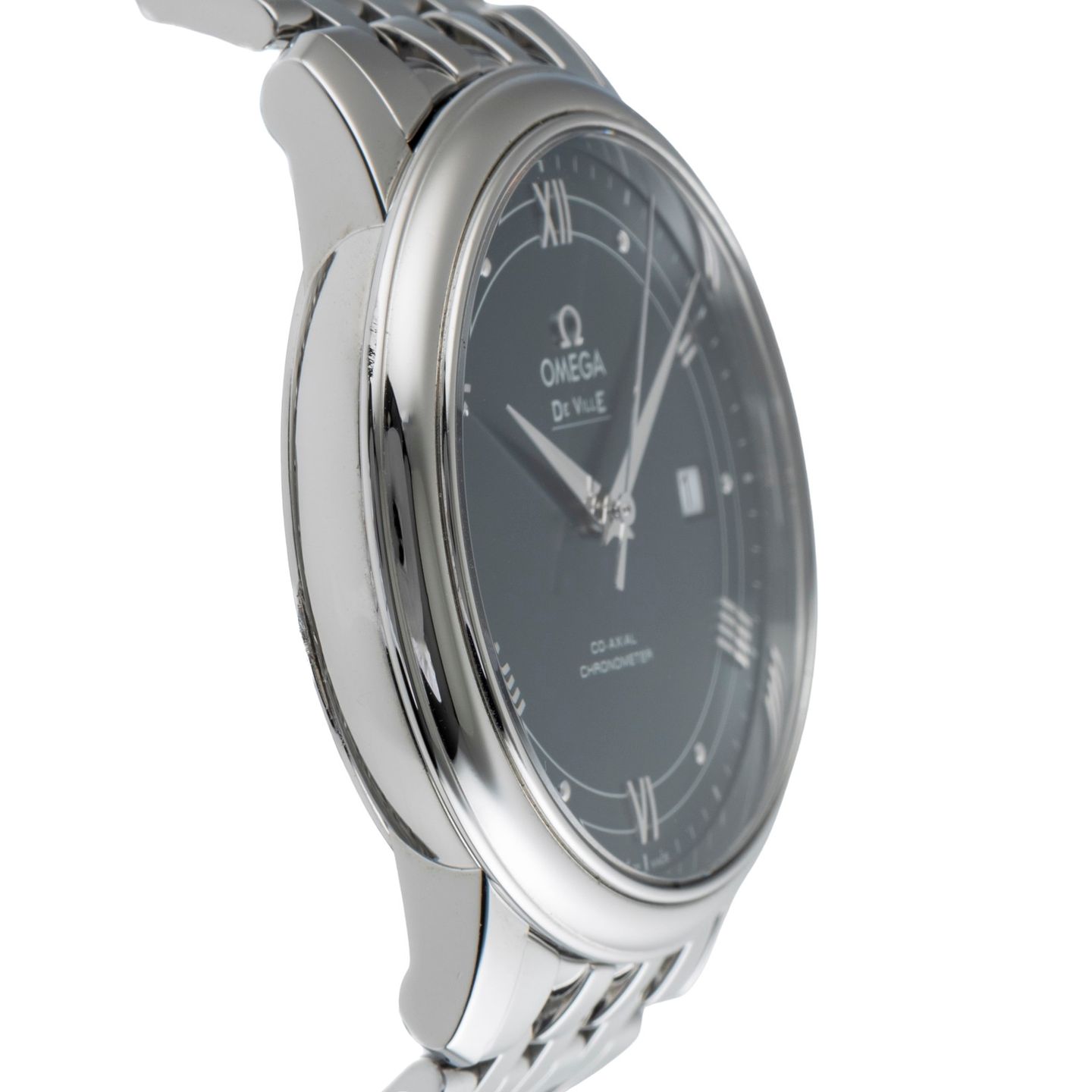 Omega De Ville Prestige 424.10.40.20.03.002 (2007) - Blauw wijzerplaat 40mm Staal (7/8)