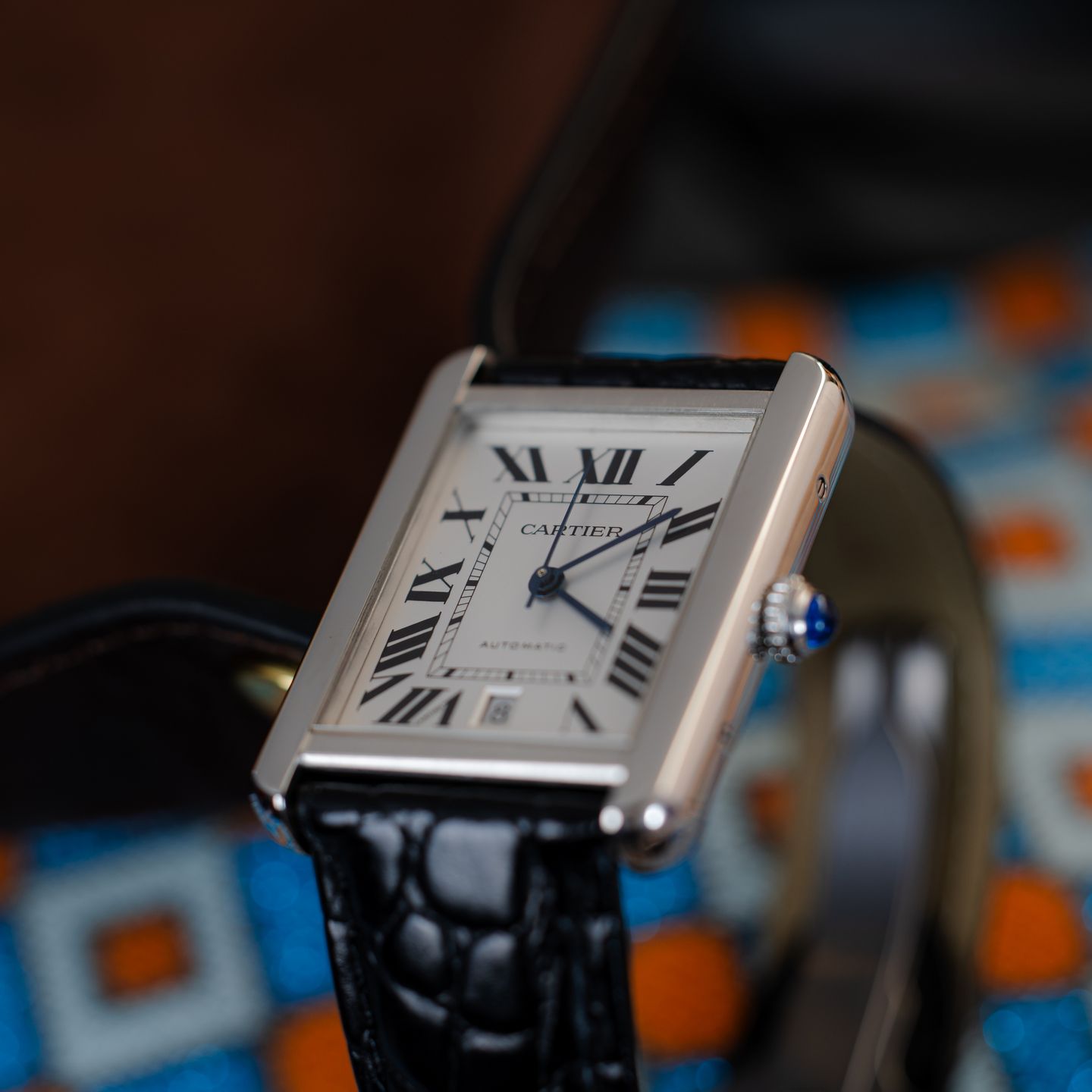 Cartier Tank Solo WSTA0029 (2020) - Zilver wijzerplaat 31mm Staal (2/4)