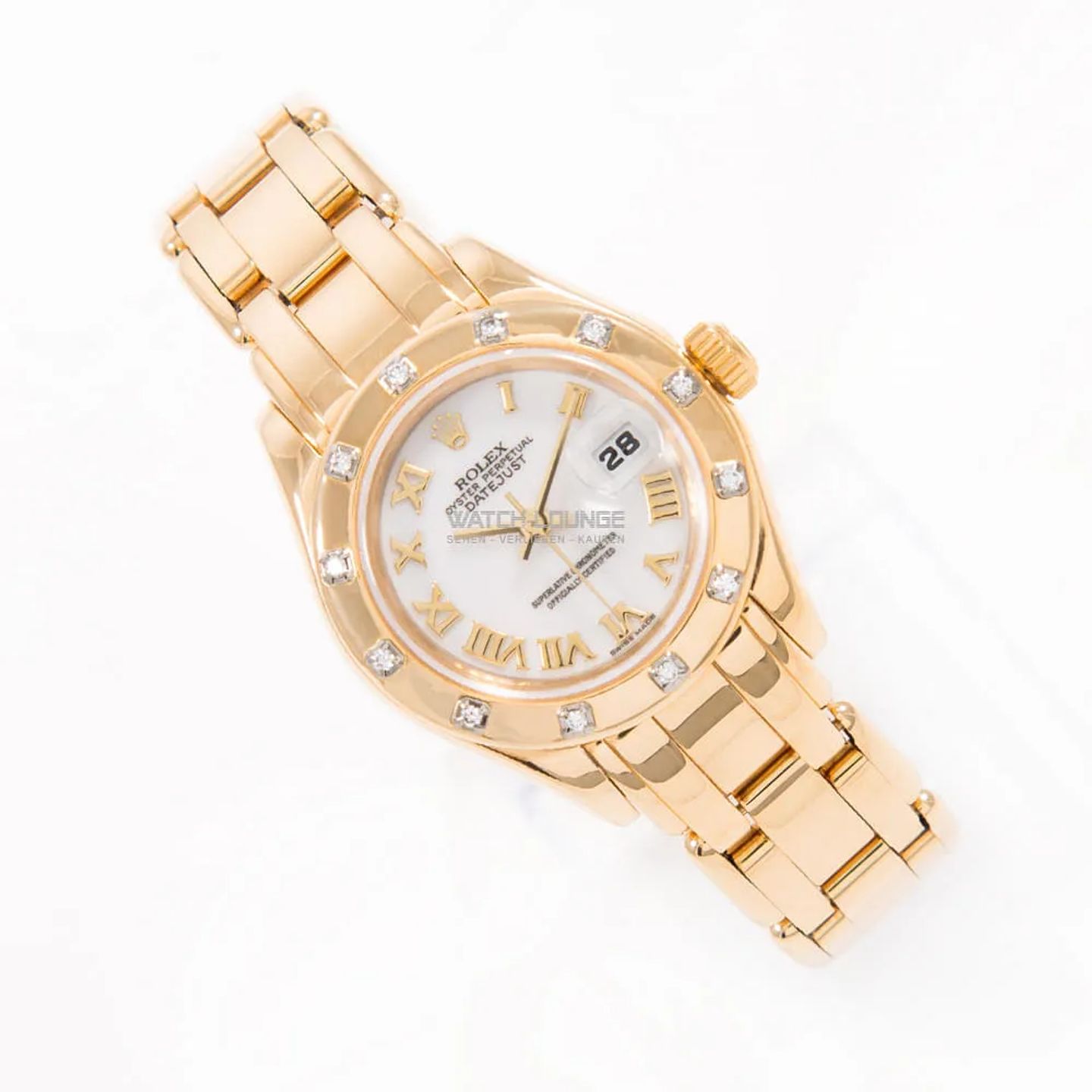 Rolex Lady-Datejust Pearlmaster 69318 (1994) - 29 mm Yellow Gold case (2/8)