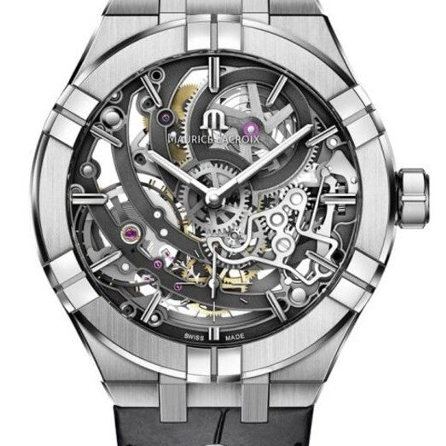 Maurice Lacroix Aikon AI6028-SS001-030-1 (2026) - Transparent dial 45 mm Steel case (1/1)