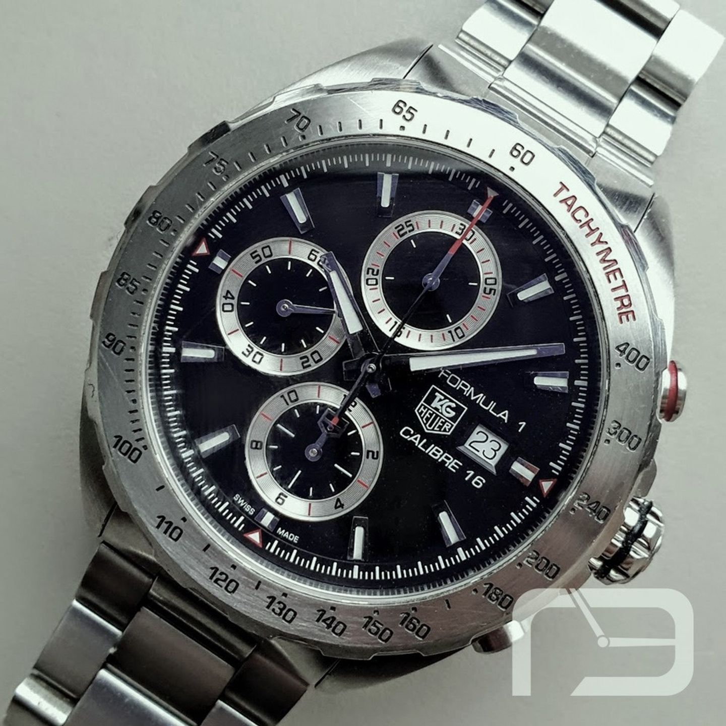 TAG Heuer Formula 1 Calibre 16 CAZ2010.BA0876 (Onbekend (willekeurig serienummer)) - Zwart wijzerplaat 44mm Staal (1/8)