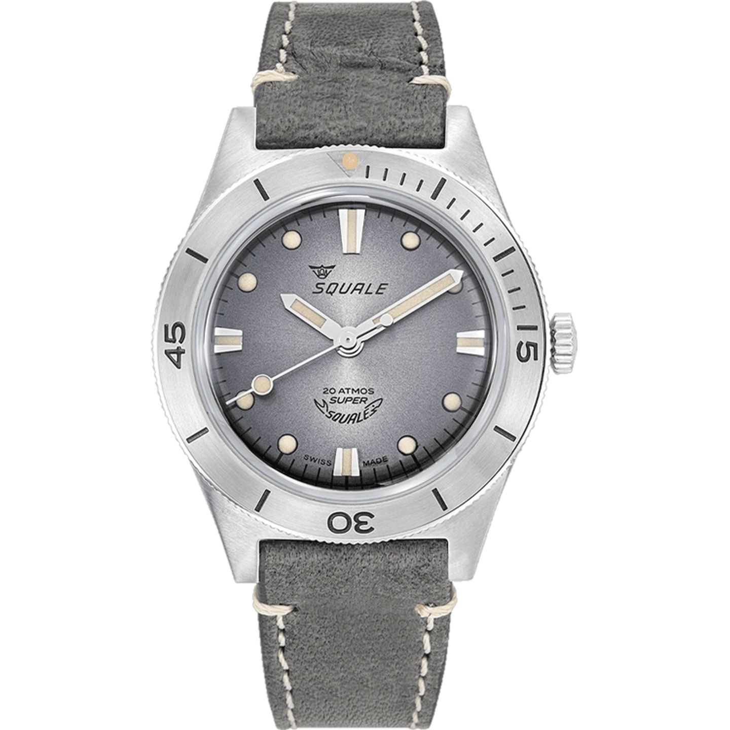 Squale Super Squale SUPERSSG.PG (2026) - Grey dial 38 mm Steel case (1/1)