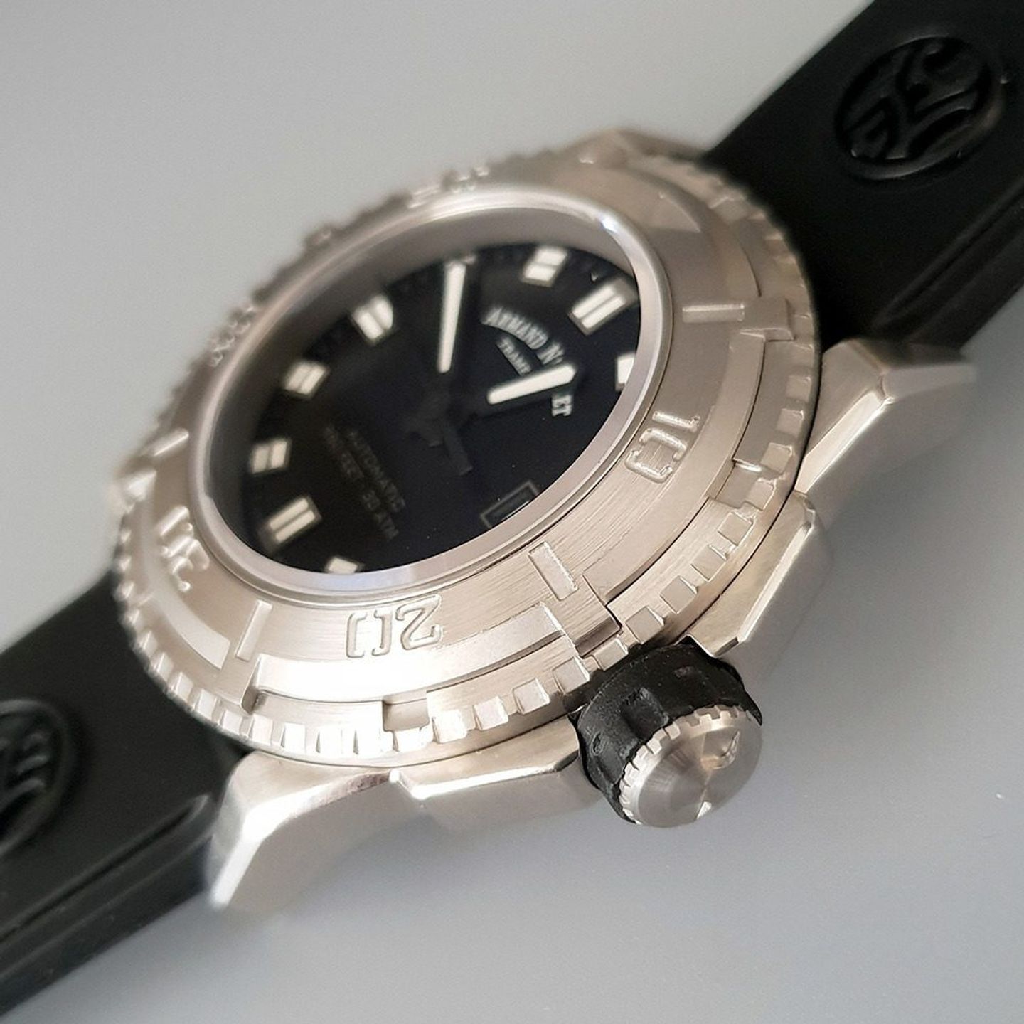 Armand Nicolet Unknown A460AGN-NR-G9610 (2025) - Black dial 44 mm Steel case (3/8)