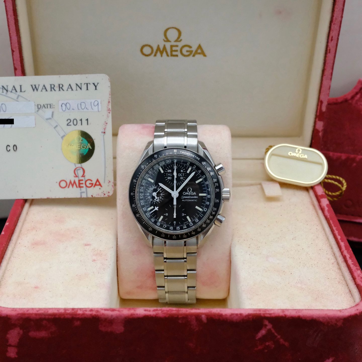 Omega Speedmaster Day Date 3520.50.00 (2000) - Black dial 39 mm Steel case (3/8)