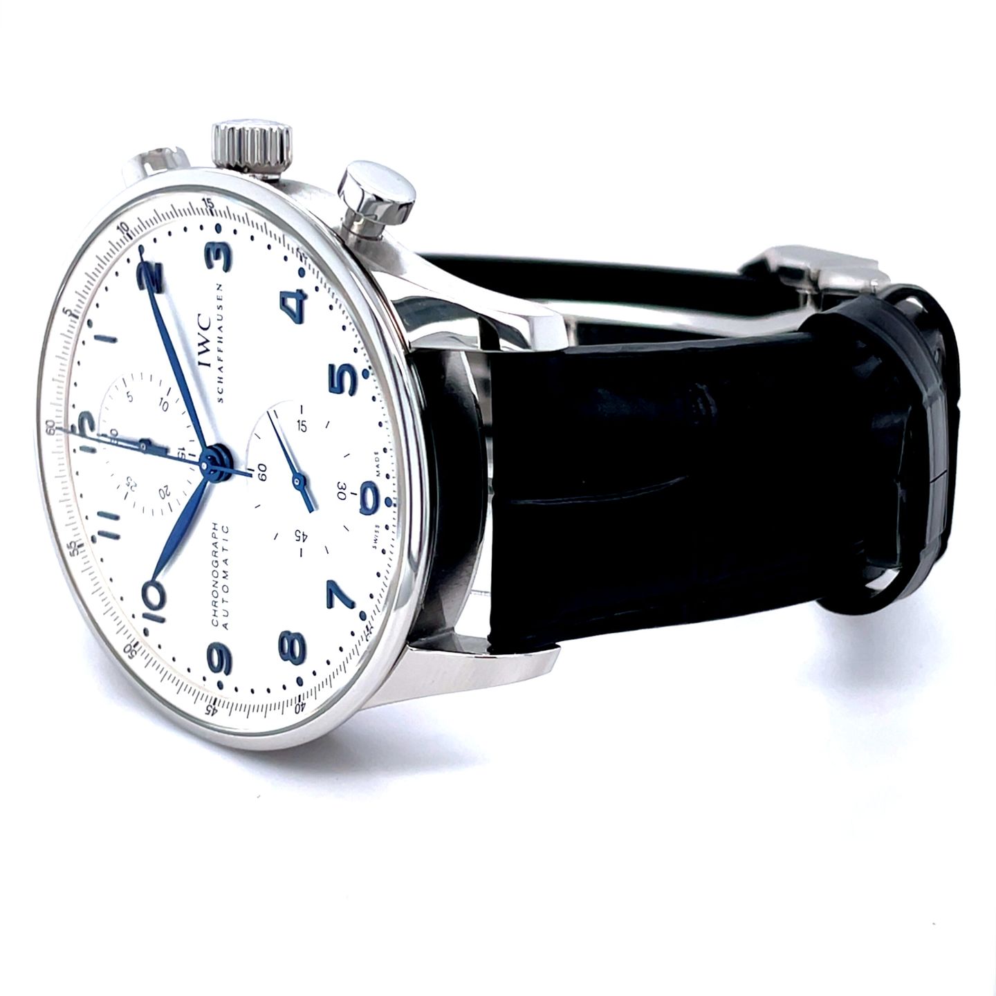 IWC Portuguese Chronograph IW371446 (2016) - Silver dial 41 mm Steel case (5/8)