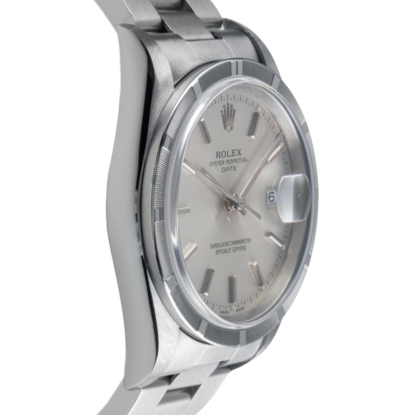 Rolex Oyster Perpetual Date 15210 (2000) - 34mm Staal (7/8)