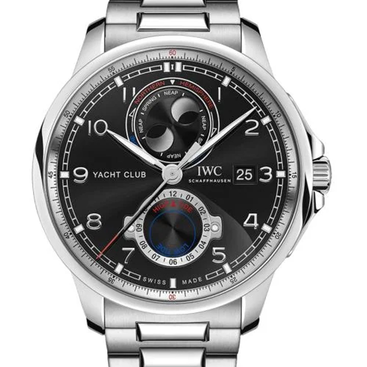 IWC Yacht Club IW344002 (2026) - Zwart wijzerplaat 45mm Staal (1/1)