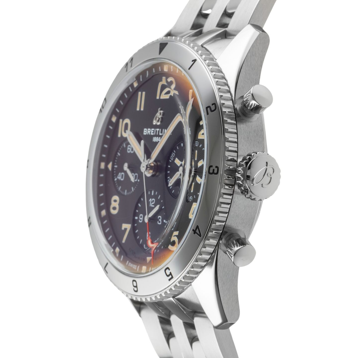 Breitling Classic AVI A233803A1B1A1 (2020) - Zwart wijzerplaat 42mm Staal (6/8)