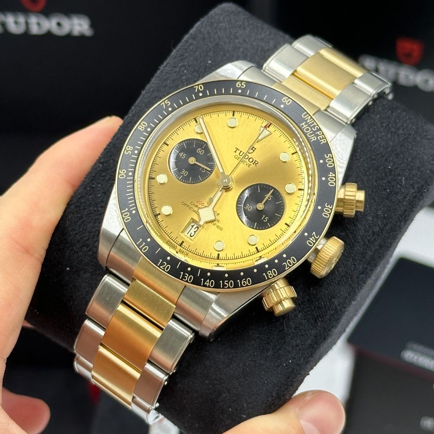 Tudor Black Bay Chrono 79363N-0007 (2023) - Champagne wijzerplaat 41mm Goud/Staal (8/8)