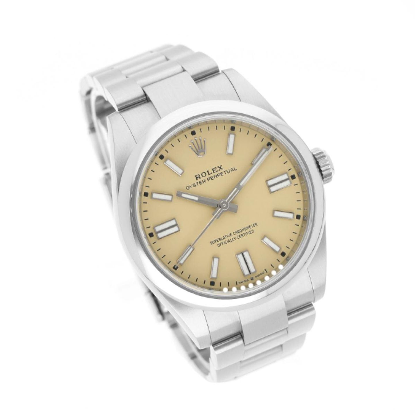 Rolex Oyster Perpetual 41 134300 (2025) - Beige dial 41 mm Steel case (3/5)