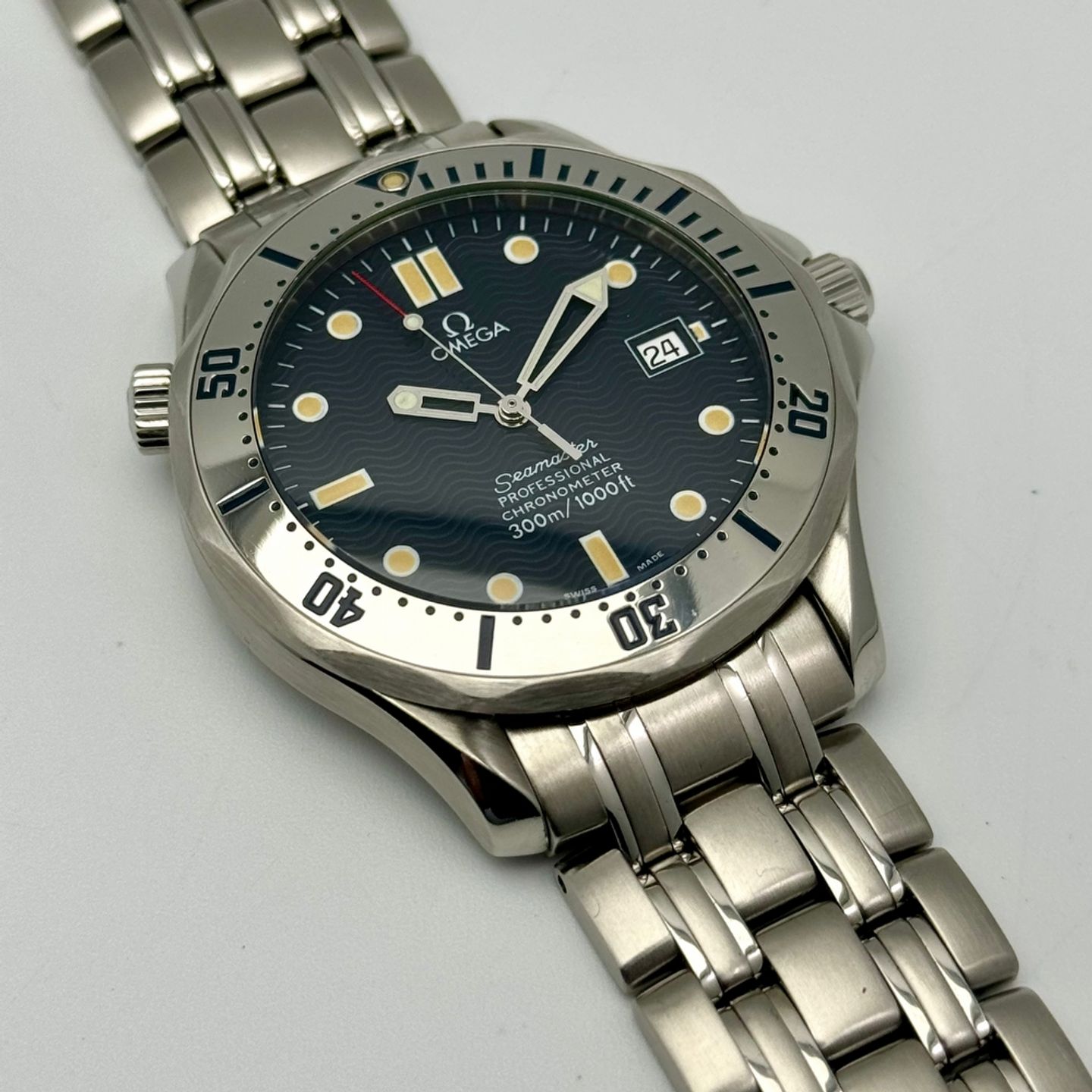 Omega Seamaster Diver 300 M 2532.80.00 (1997) - Blauw wijzerplaat 41mm Staal (6/10)