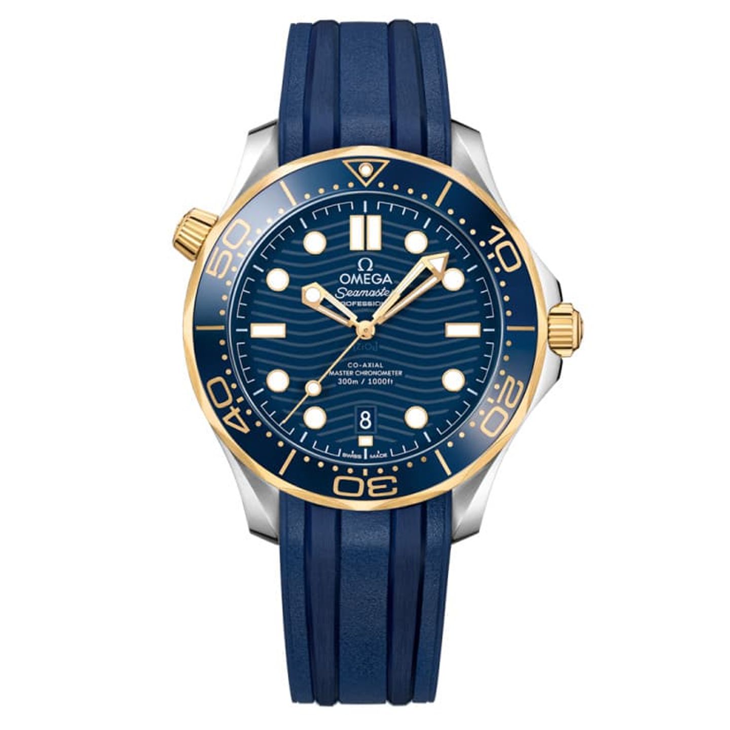 Omega Seamaster Diver 300 M 210.22.42.20.03.001 (2024) - Blauw wijzerplaat 42mm Goud/Staal (1/1)