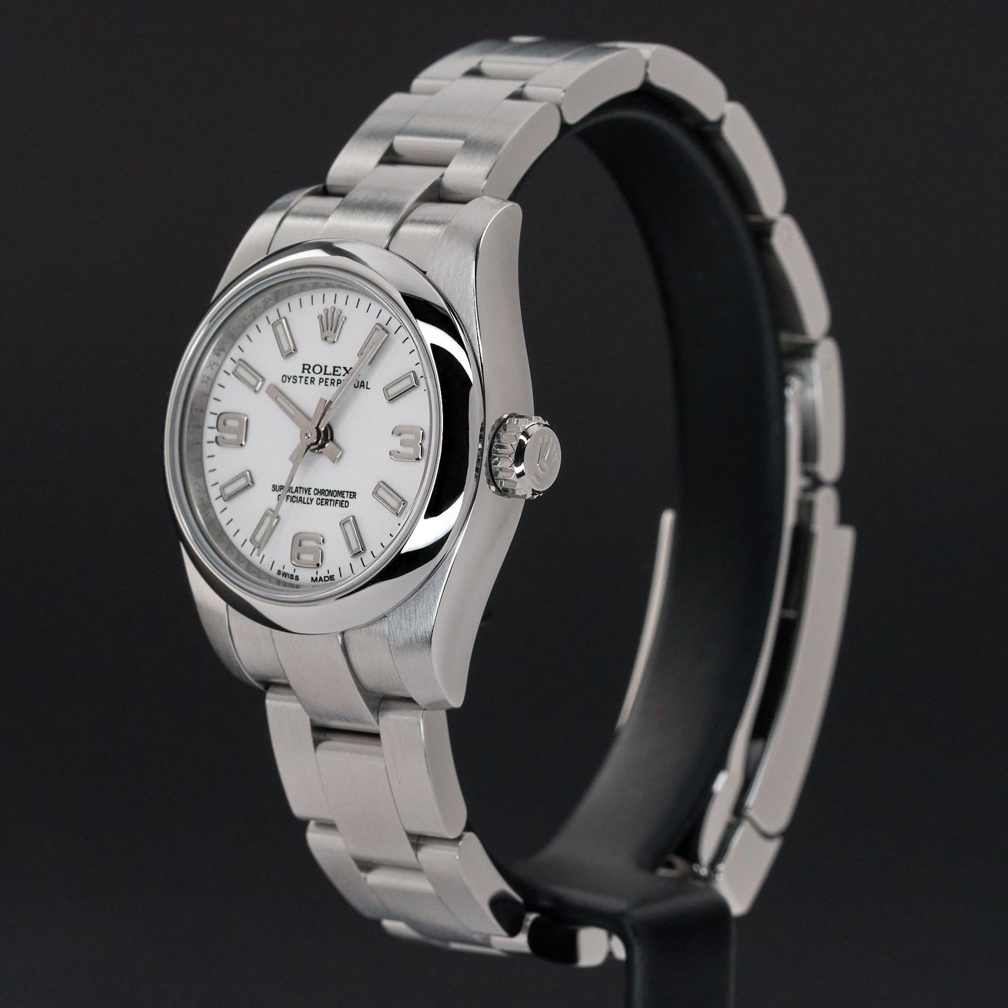 Rolex Oyster Perpetual 26 176200 (2019) - White dial 26 mm Steel case (4/8)