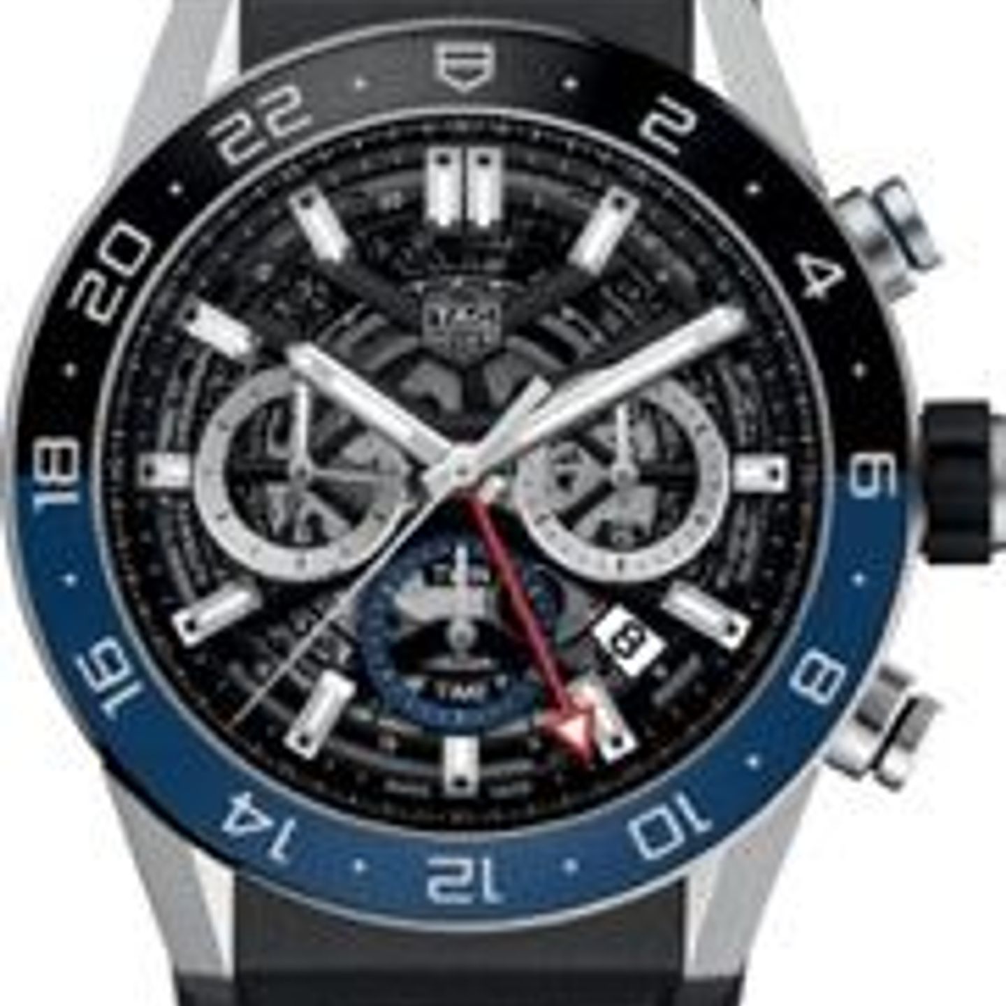 TAG Heuer Carrera CBG2A1Z.FT6157 (2024) - Zwart wijzerplaat 45mm Staal (1/8)