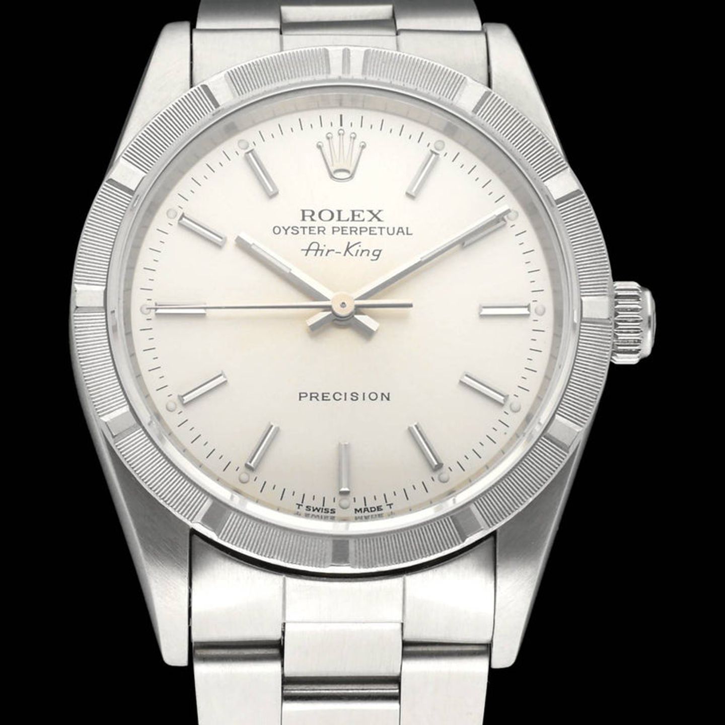 Rolex Air-King 14010 (1995) - Silver dial 34 mm Steel case (1/7)