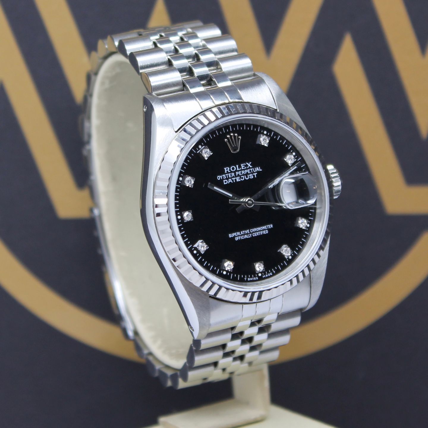 Rolex Datejust 36 16234 (1993) - Black dial 36 mm Steel case (3/7)