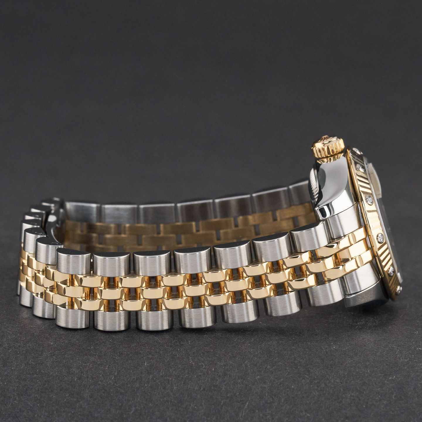 Rolex Lady-Datejust 179313 (2006) - Champagne dial 26 mm Gold/Steel case (6/8)