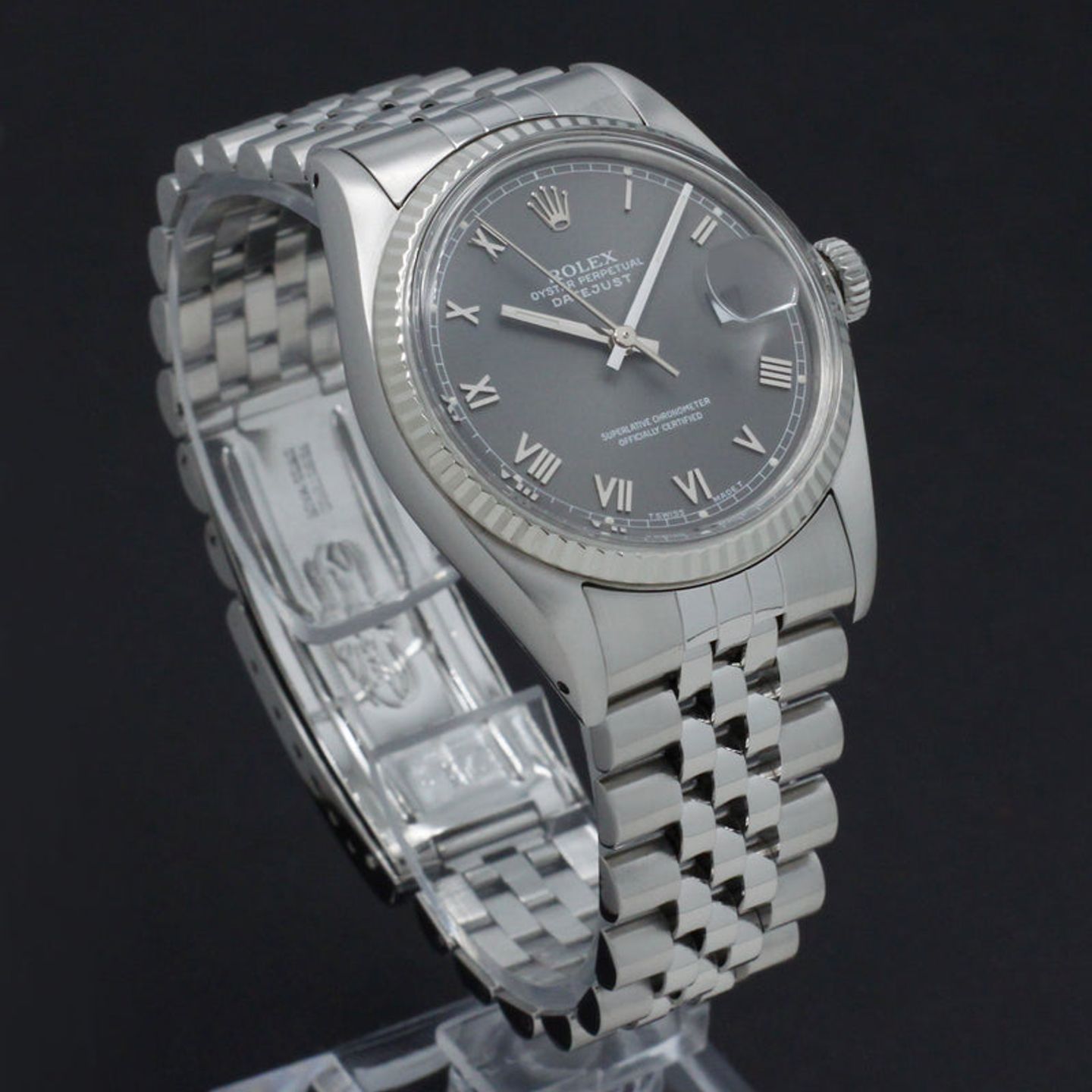 Rolex Datejust 36 16014 (1988) - Grey dial 36 mm Steel case (4/7)
