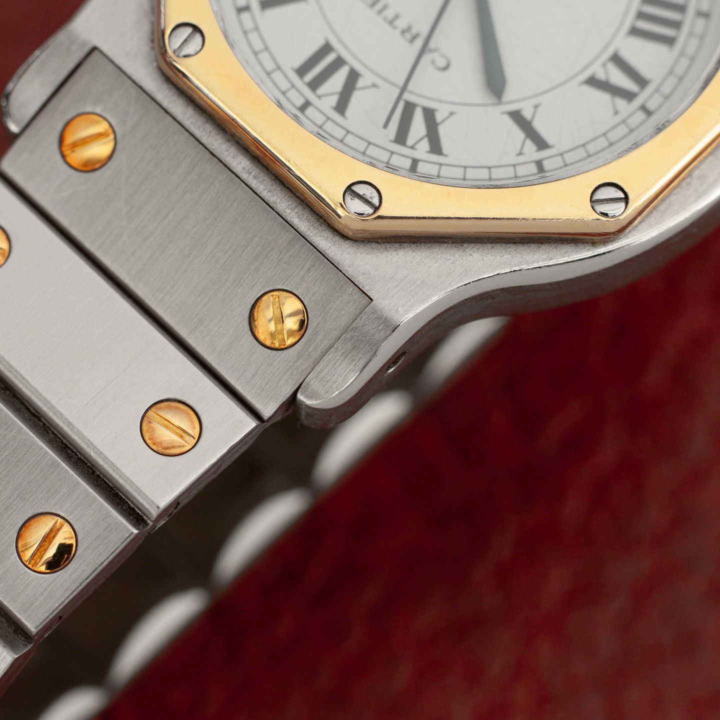 Cartier Santos 2966 (Unknown (random serial)) - White dial 30 mm Steel case (8/8)