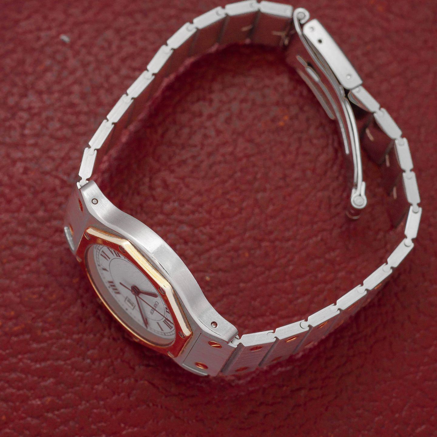 Cartier Santos 2966 (Unknown (random serial)) - White dial 30 mm Steel case (6/8)