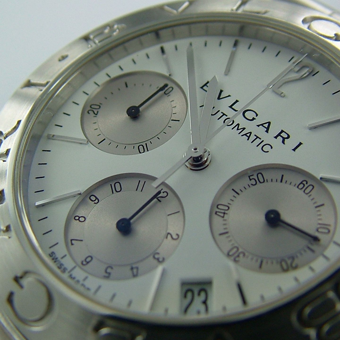 Bulgari Diagono - (Unknown (random serial)) - White dial 36 mm Steel case (4/6)