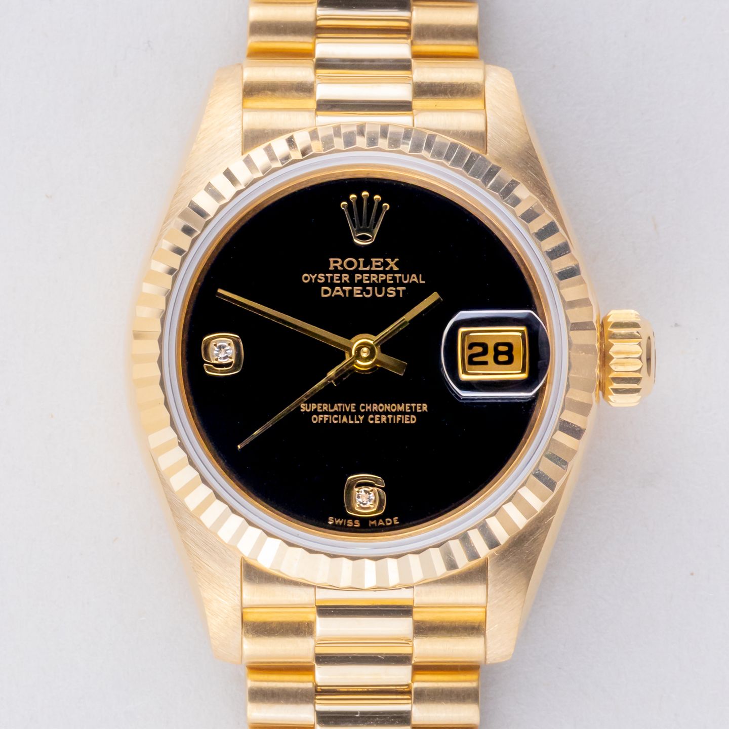 Rolex Lady-Datejust 69178 (1996) - 26 mm Yellow Gold case (3/8)