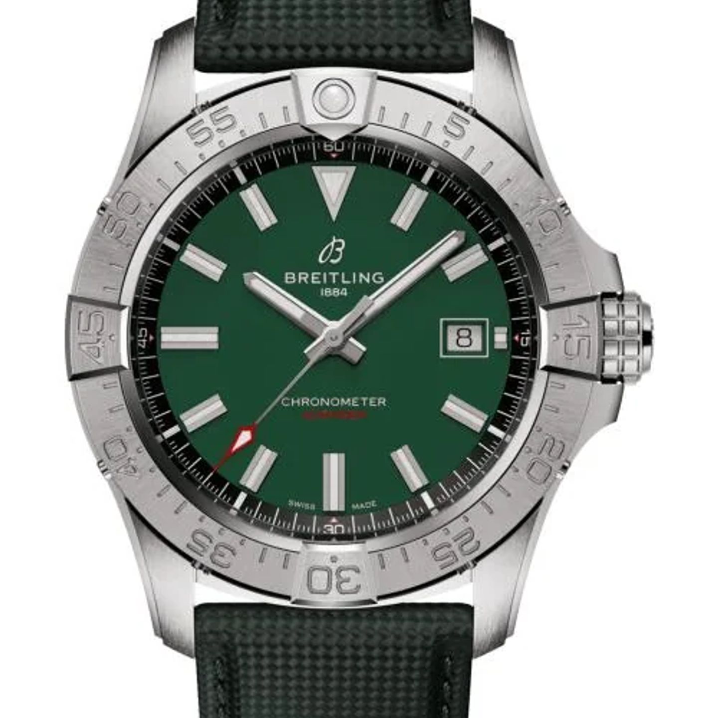 Breitling Avenger A17328101L1X1 (2026) - Groen wijzerplaat 42mm Staal (1/1)