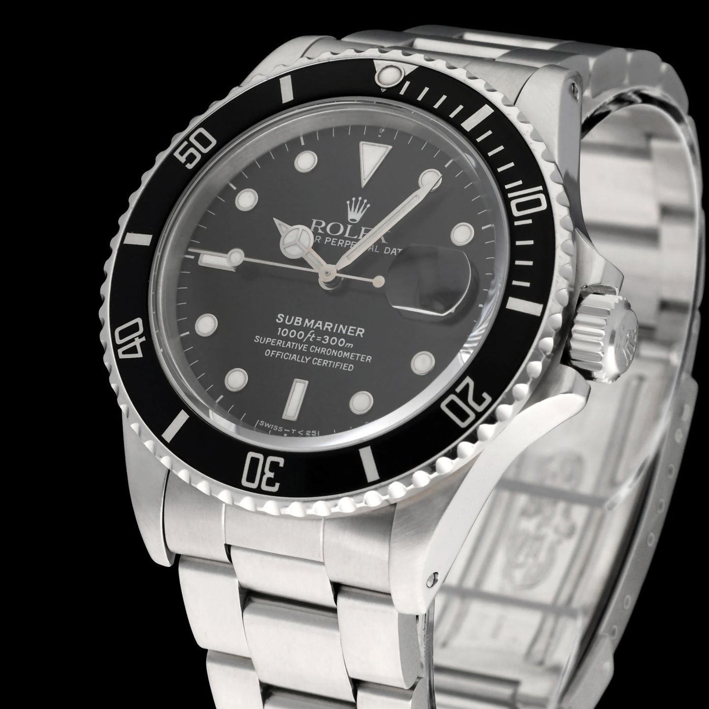 Rolex Submariner Date 168000 (1988) - Zwart wijzerplaat 40mm Staal (7/8)