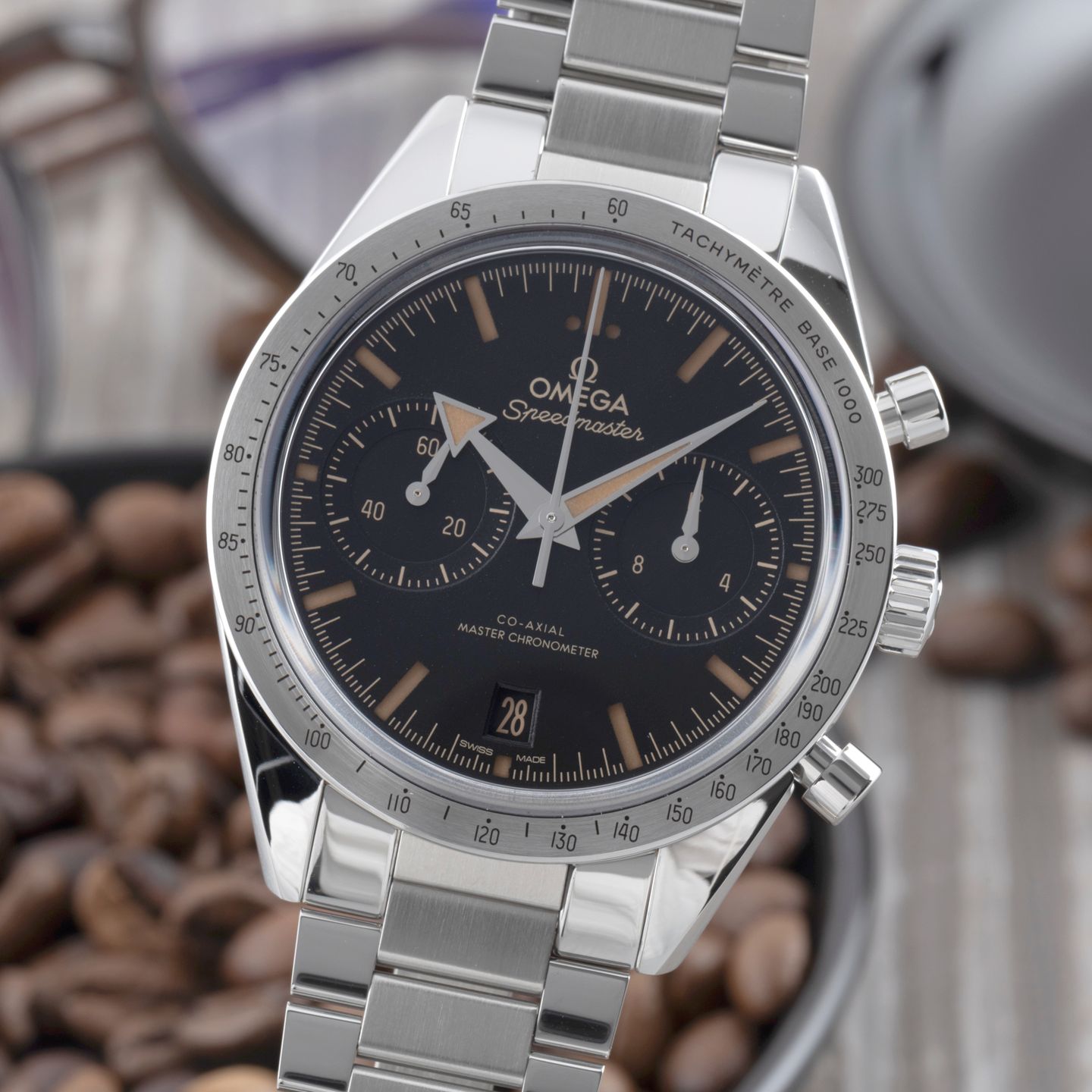 Omega Speedmaster '57 332.10.41.51.01.001 (Unknown (random serial)) - Black dial 41 mm Steel case (3/8)