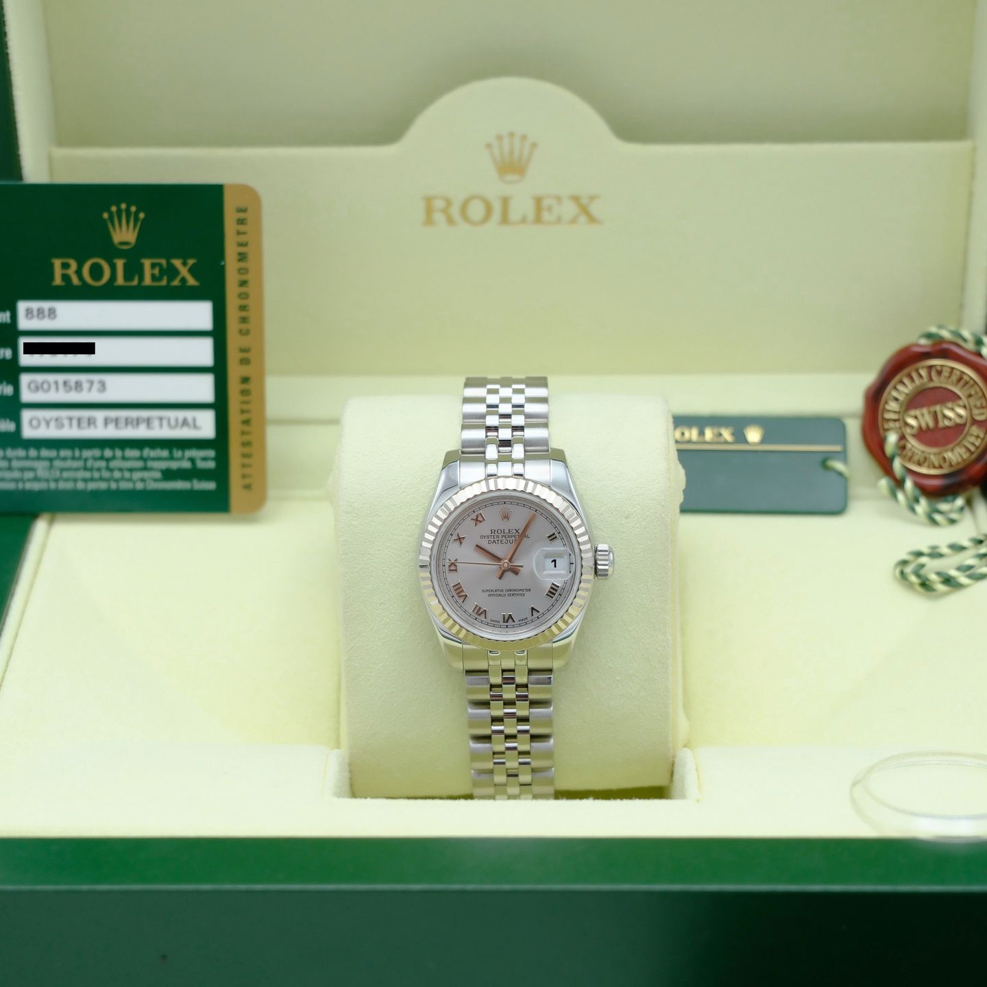 Rolex Lady-Datejust 179174 (2010) - 26 mm Steel case (3/8)