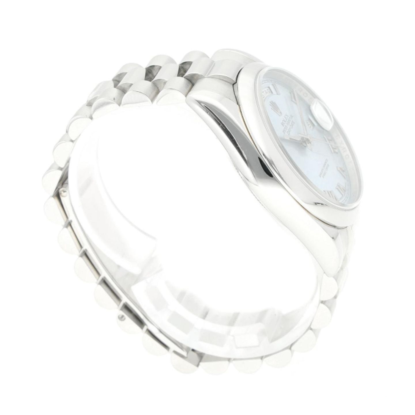 Rolex Day-Date 36 118206 (2010) - Blauw wijzerplaat 36mm Platina (4/8)