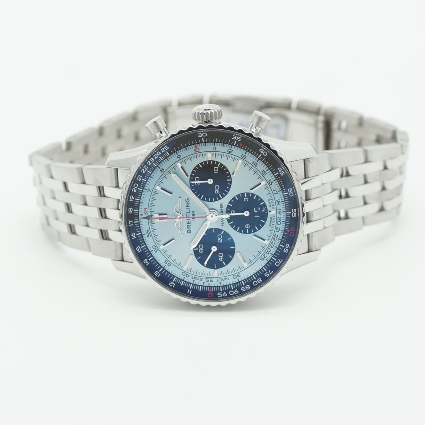 Breitling Navitimer 1 B01 Chronograph AB0138 (2025) - Zwart wijzerplaat 43mm Staal (8/8)