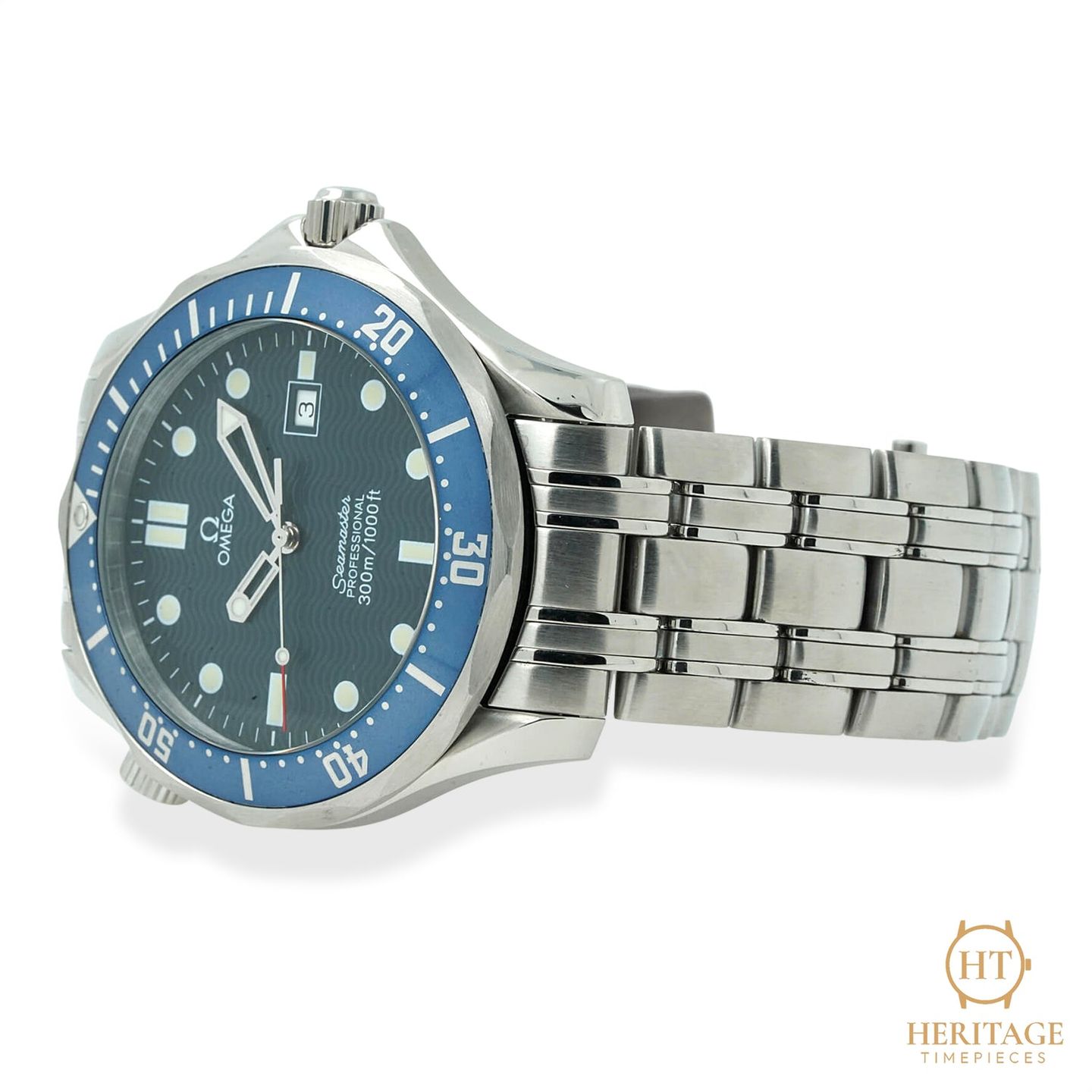 Omega Seamaster 2541.80 (2004) - Blue dial 41 mm Steel case (3/8)