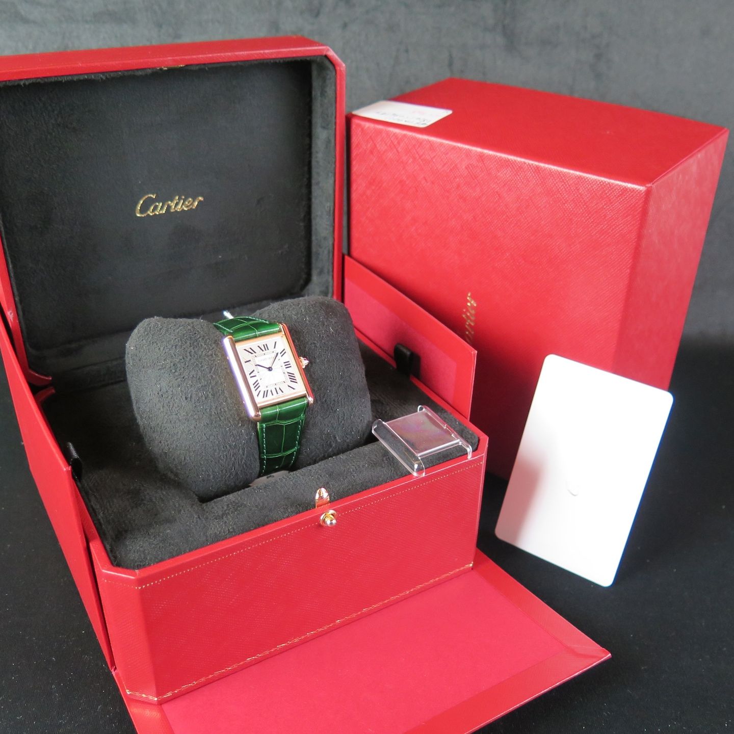 Cartier Tank Louis Cartier WGTA0011 (2025) - Silver dial 34 mm Rose Gold case (8/8)