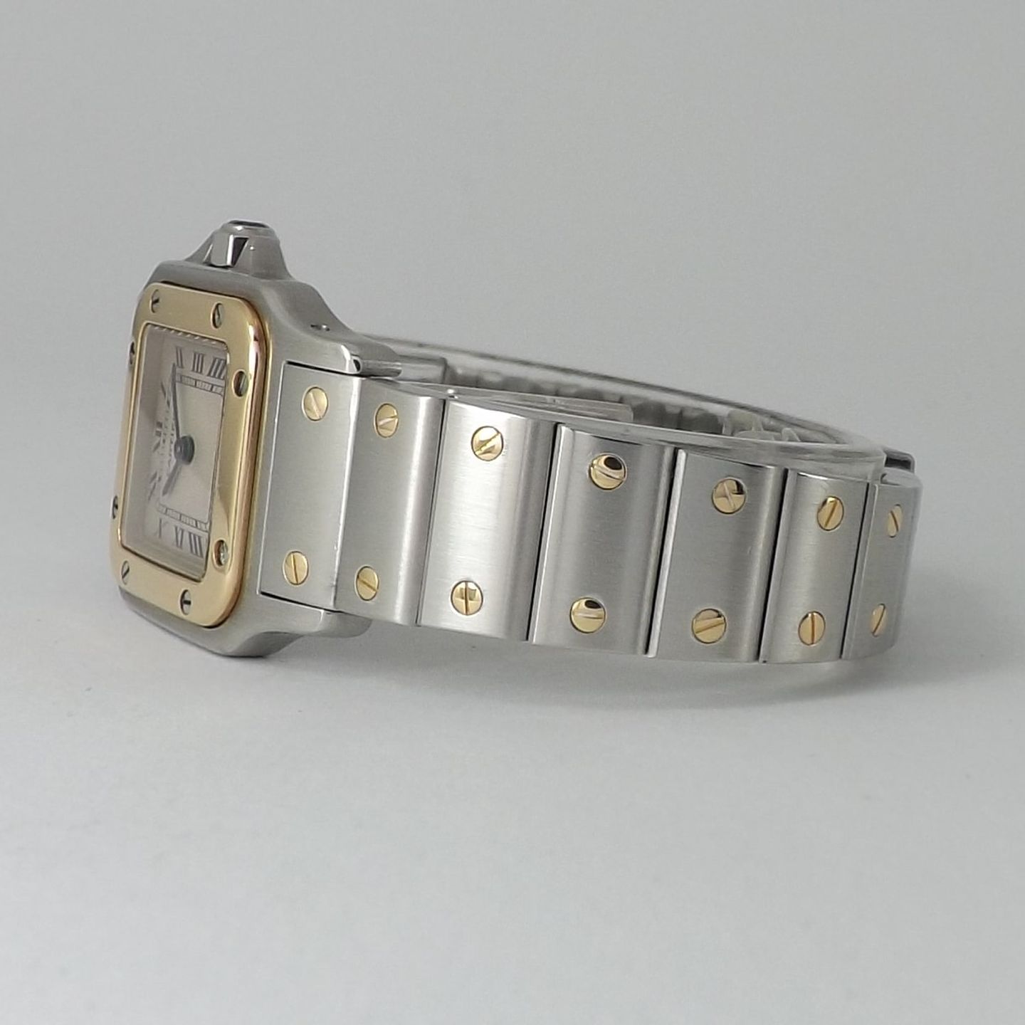 Cartier Santos Galbée 1567 (1998) - White dial 24 mm Steel case (5/8)