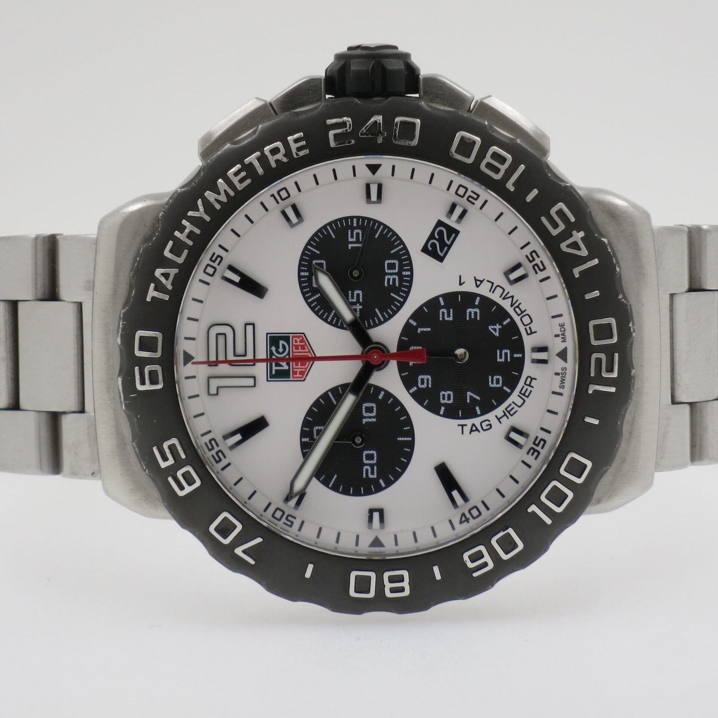 TAG Heuer Formula 1 Quartz CAU1111.BA0858 (2014) - White dial 42 mm Steel case (2/4)