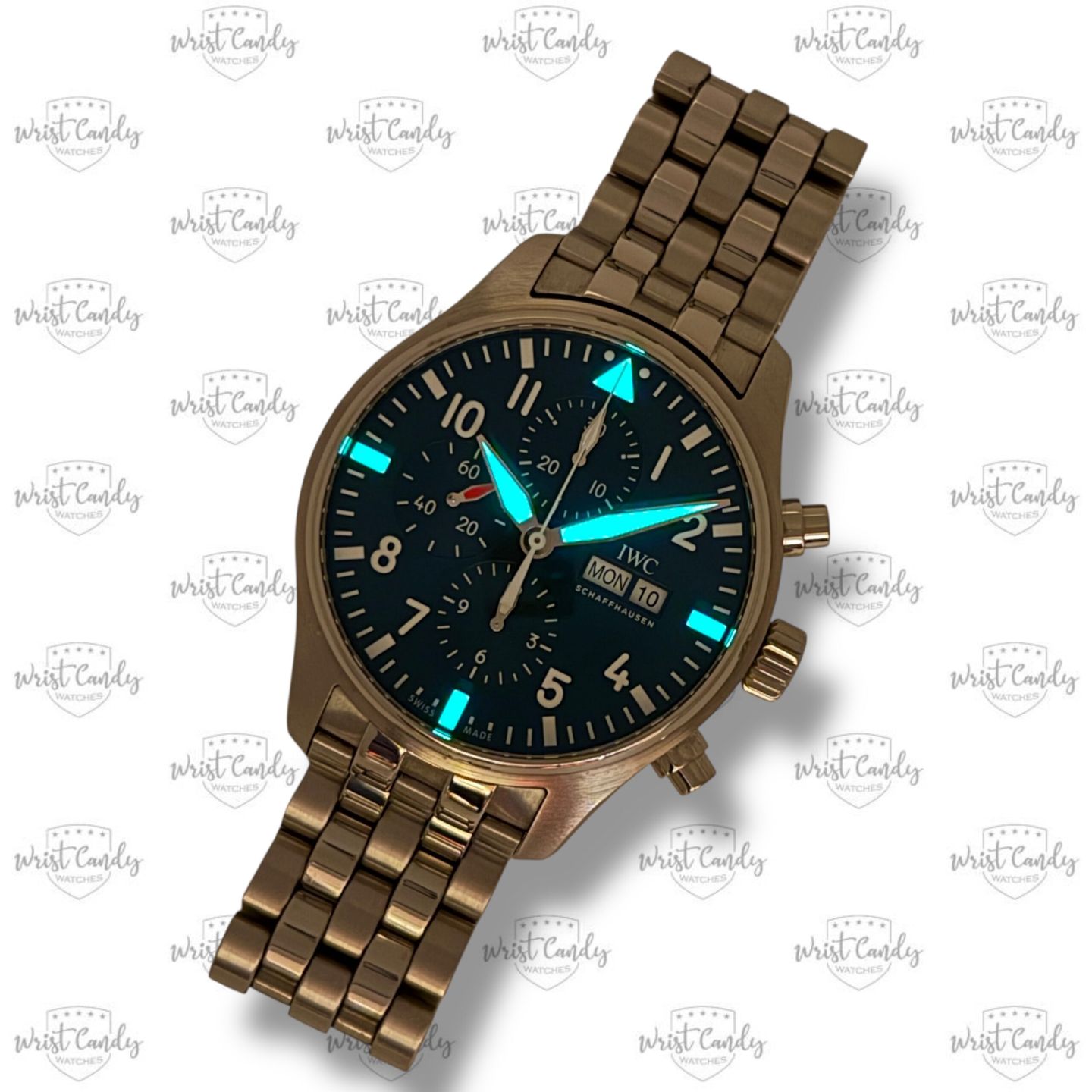 IWC Pilot Chronograph IW377717 (2021) - Blue dial 43 mm Steel case (4/8)