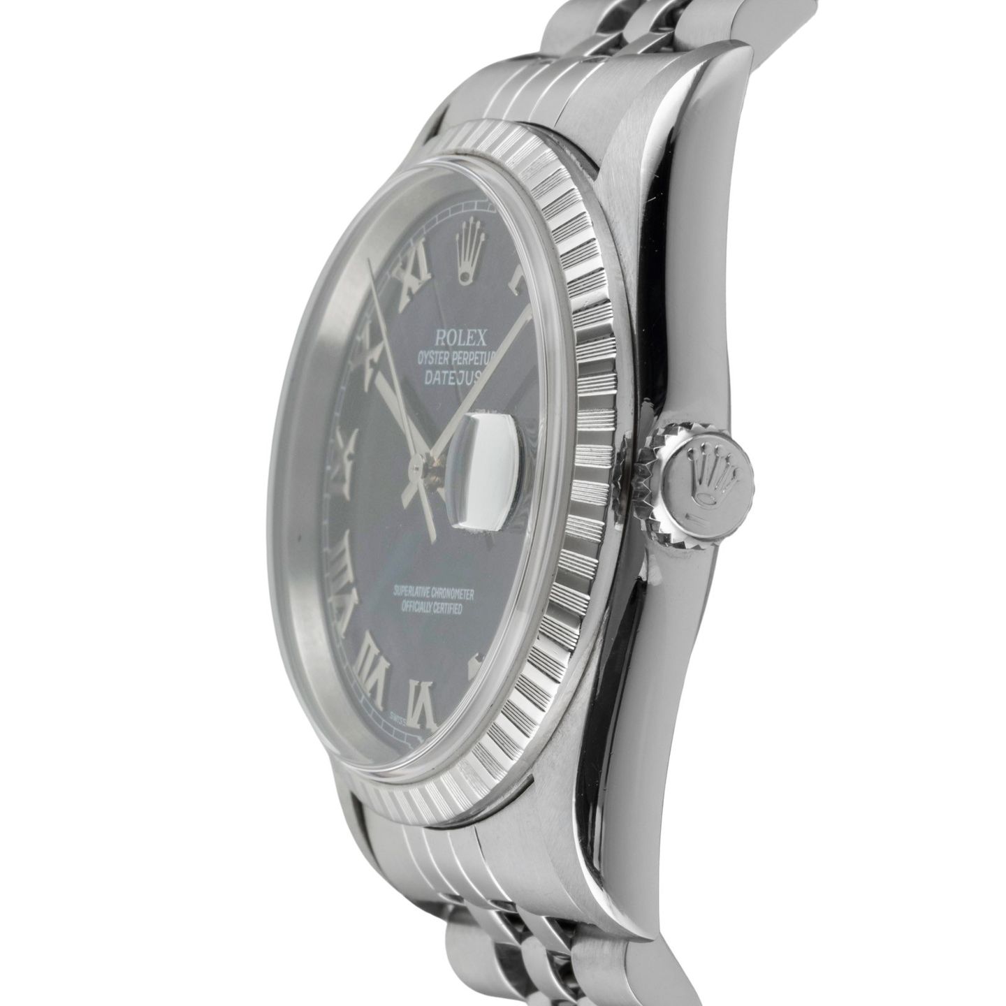Rolex Datejust 36 16220 (Onbekend (willekeurig serienummer)) - Blauw wijzerplaat 36mm Staal (7/8)