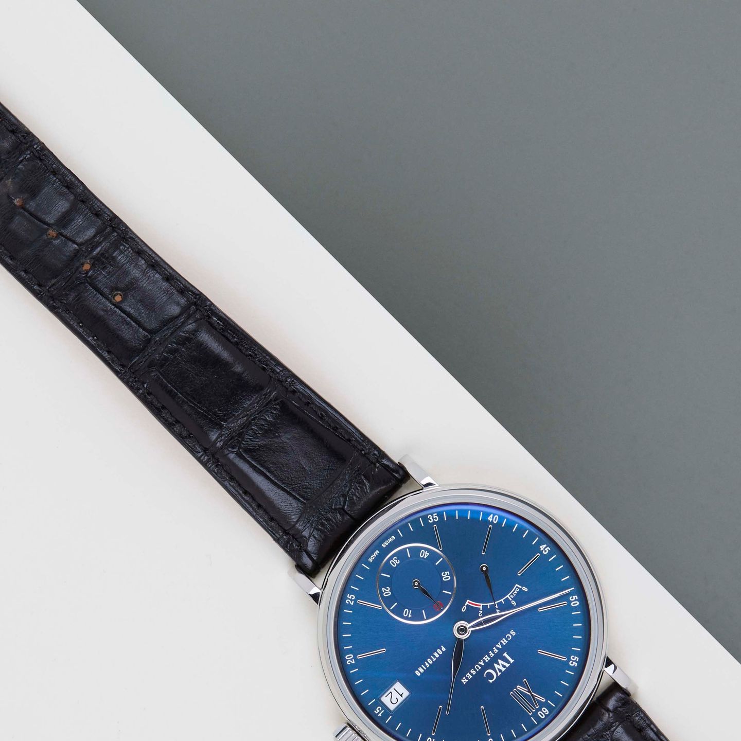 IWC Portofino Hand-Wound IW510106 (2020) - Blauw wijzerplaat 45mm Staal (4/8)