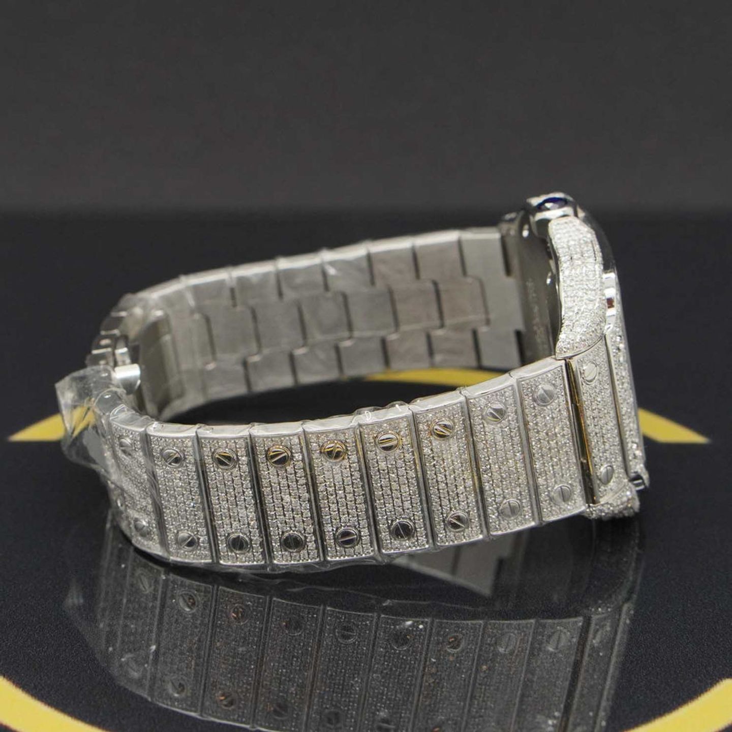 Cartier Santos WSSA0018 (2024) - Groen wijzerplaat 40mm Staal (6/7)