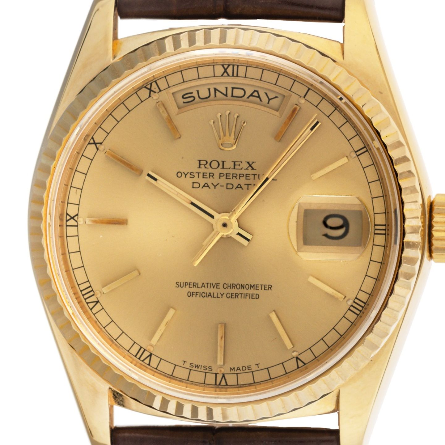 Rolex Day-Date 36 18238 (1991) - 36mm Geelgoud (1/8)